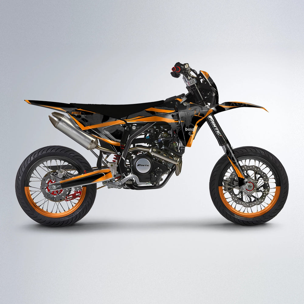 SLASH Fantic supermoto graphics kit in Orange