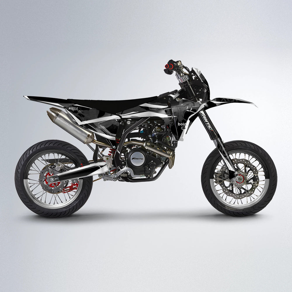 SLASH Fantic supermoto graphics kit in White