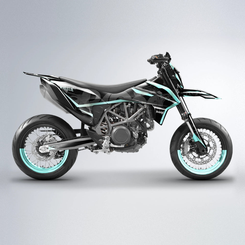 SLASH KTM SMC 690 supermoto graphics kit in Mint