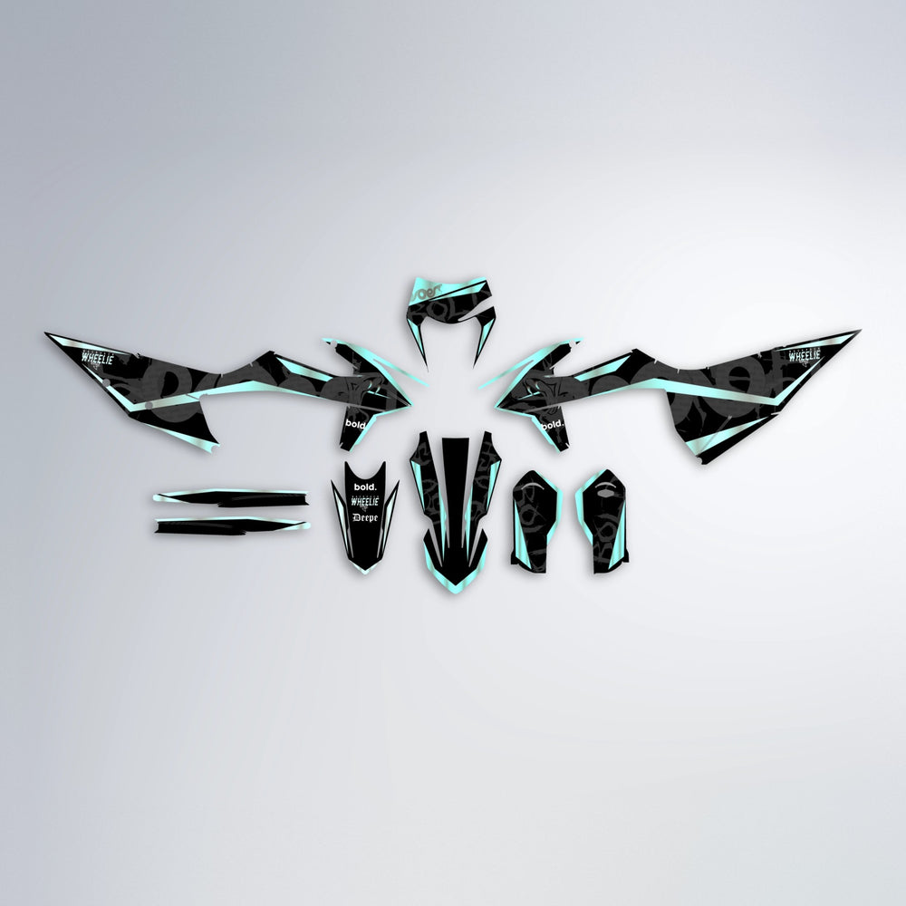 SLASH graphics kit parts layout in Mint