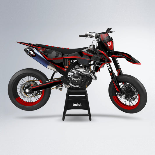 SLASH supermoto graphics kit in Red