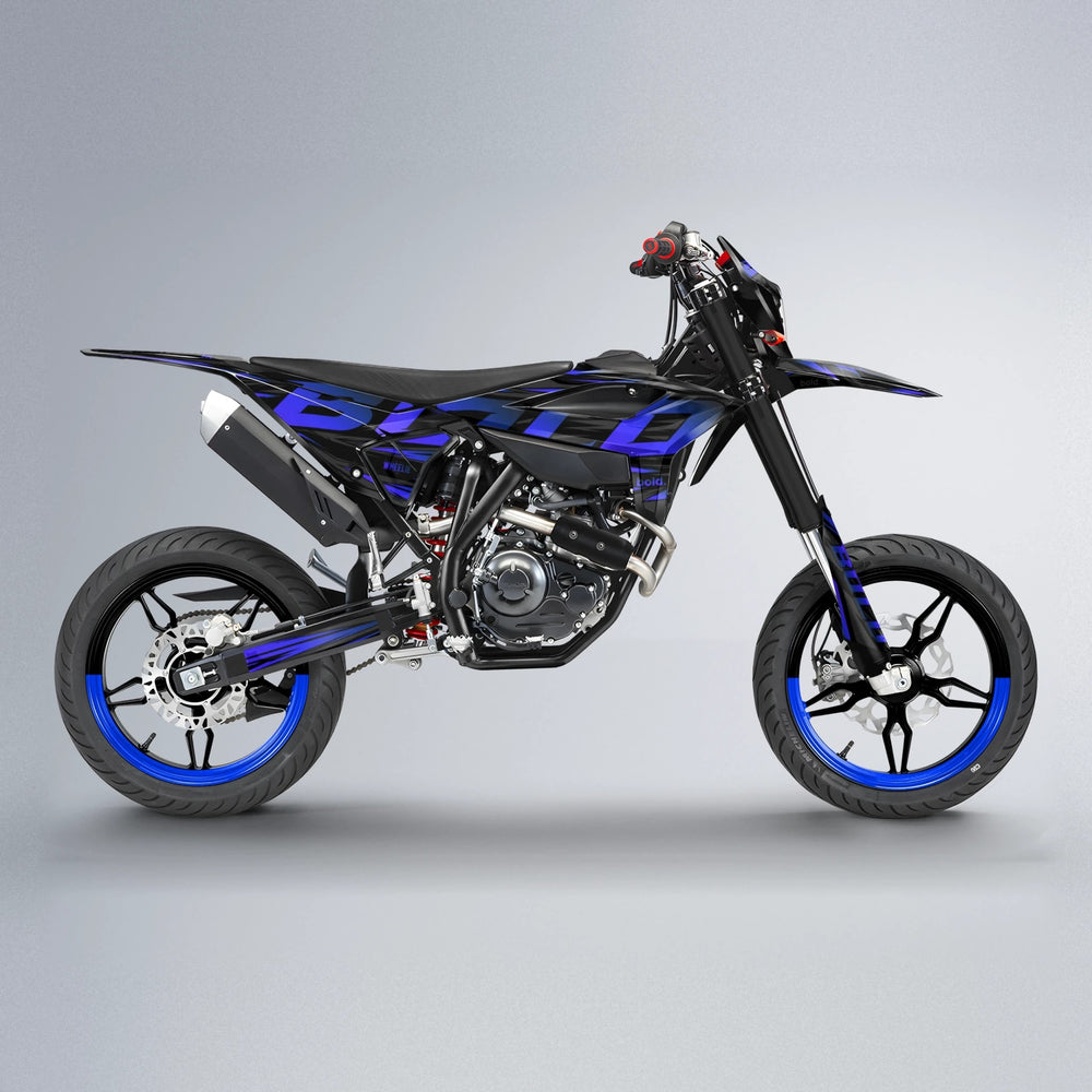 SLAUGHTER Beta supermoto graphics kit in Blue