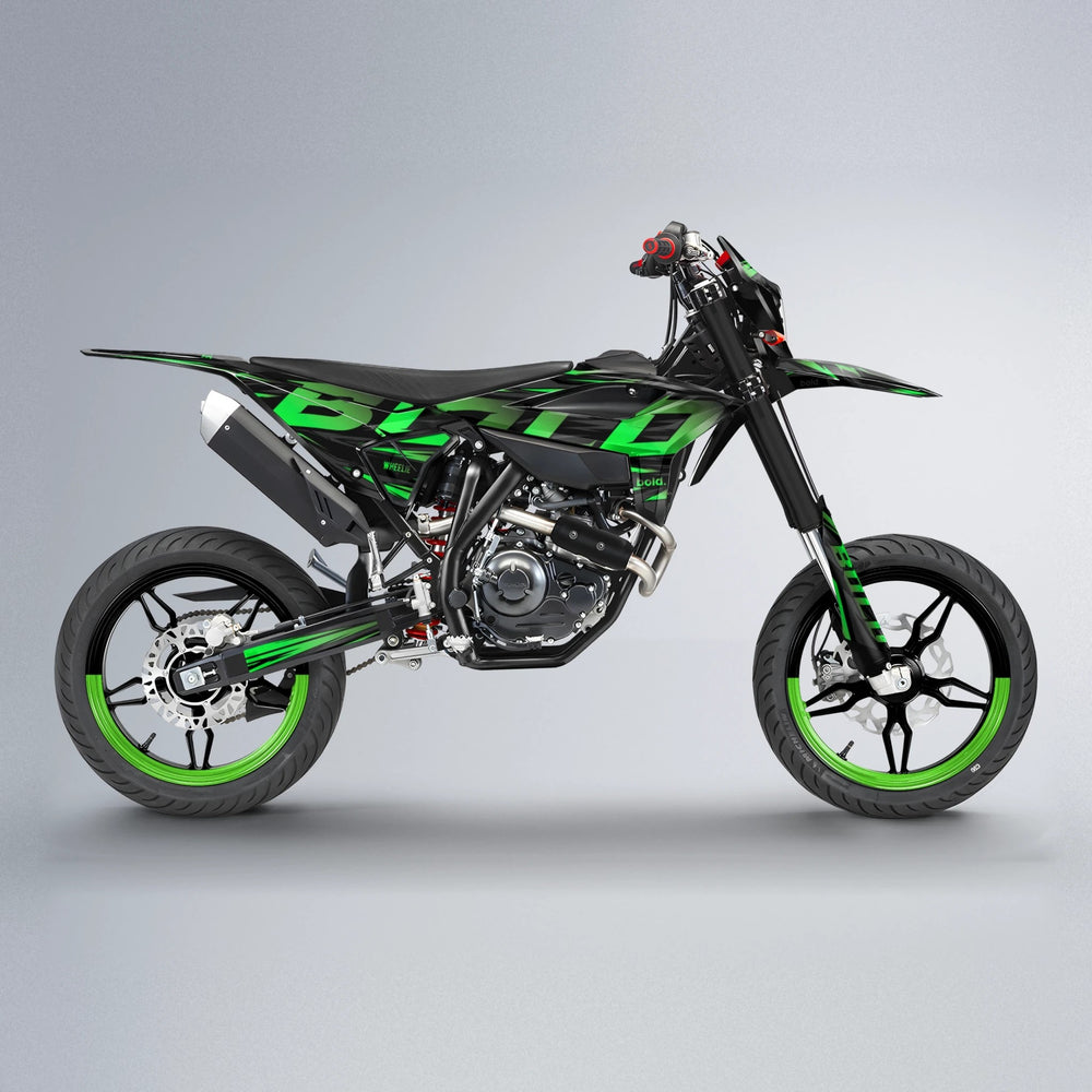 SLAUGHTER Beta supermoto graphics kit in Green