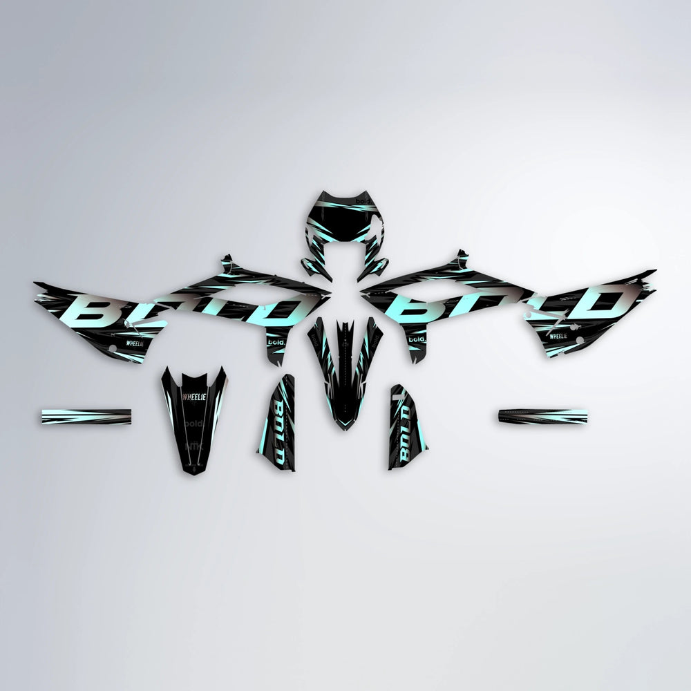 SLAUGHTER Beta graphics kit parts layout in Mint