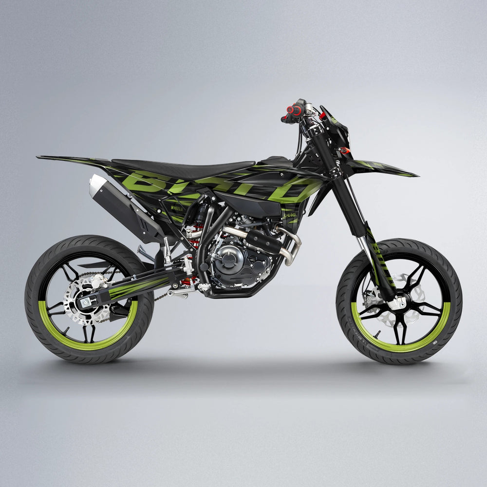 SLAUGHTER Beta supermoto graphics kit in Olive