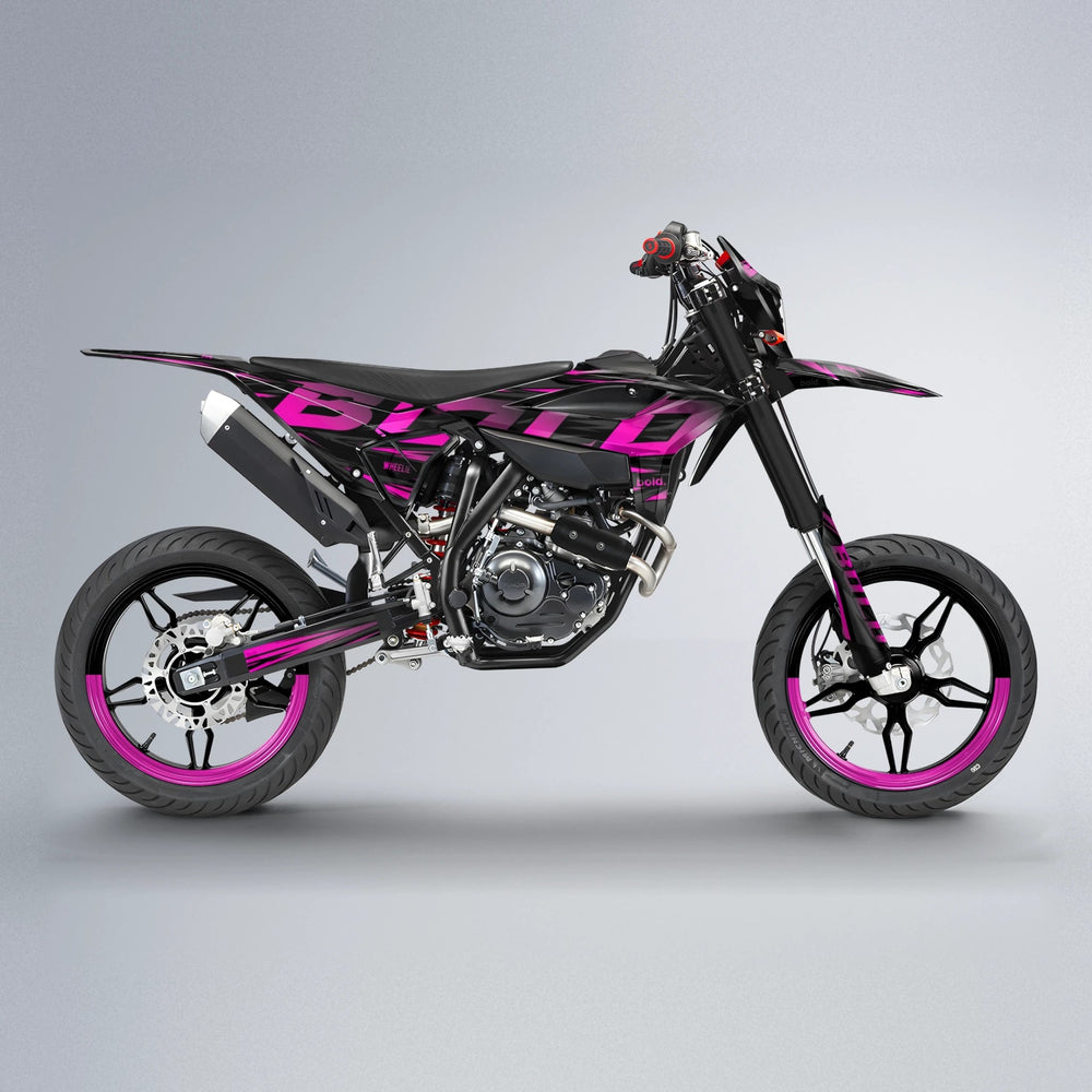 SLAUGHTER Beta supermoto graphics kit in Pink