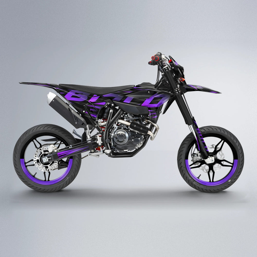 SLAUGHTER Beta supermoto graphics kit in Purple