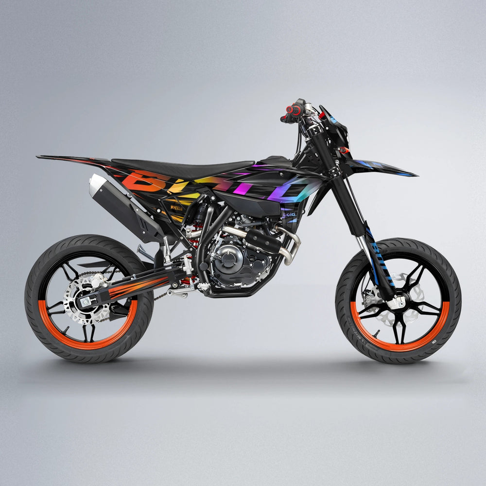 SLAUGHTER Beta supermoto graphics kit in Sunset Fade
