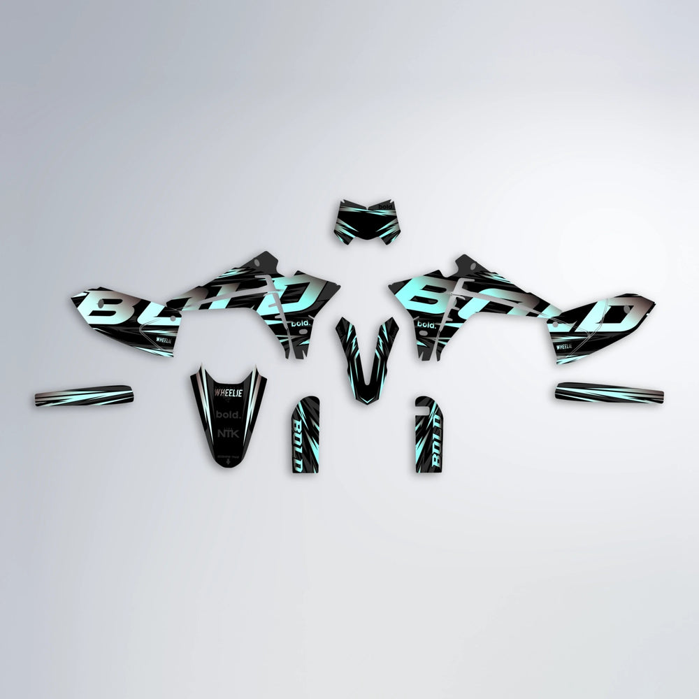 SLAUGHTER Fantic graphics kit parts layout in Mint