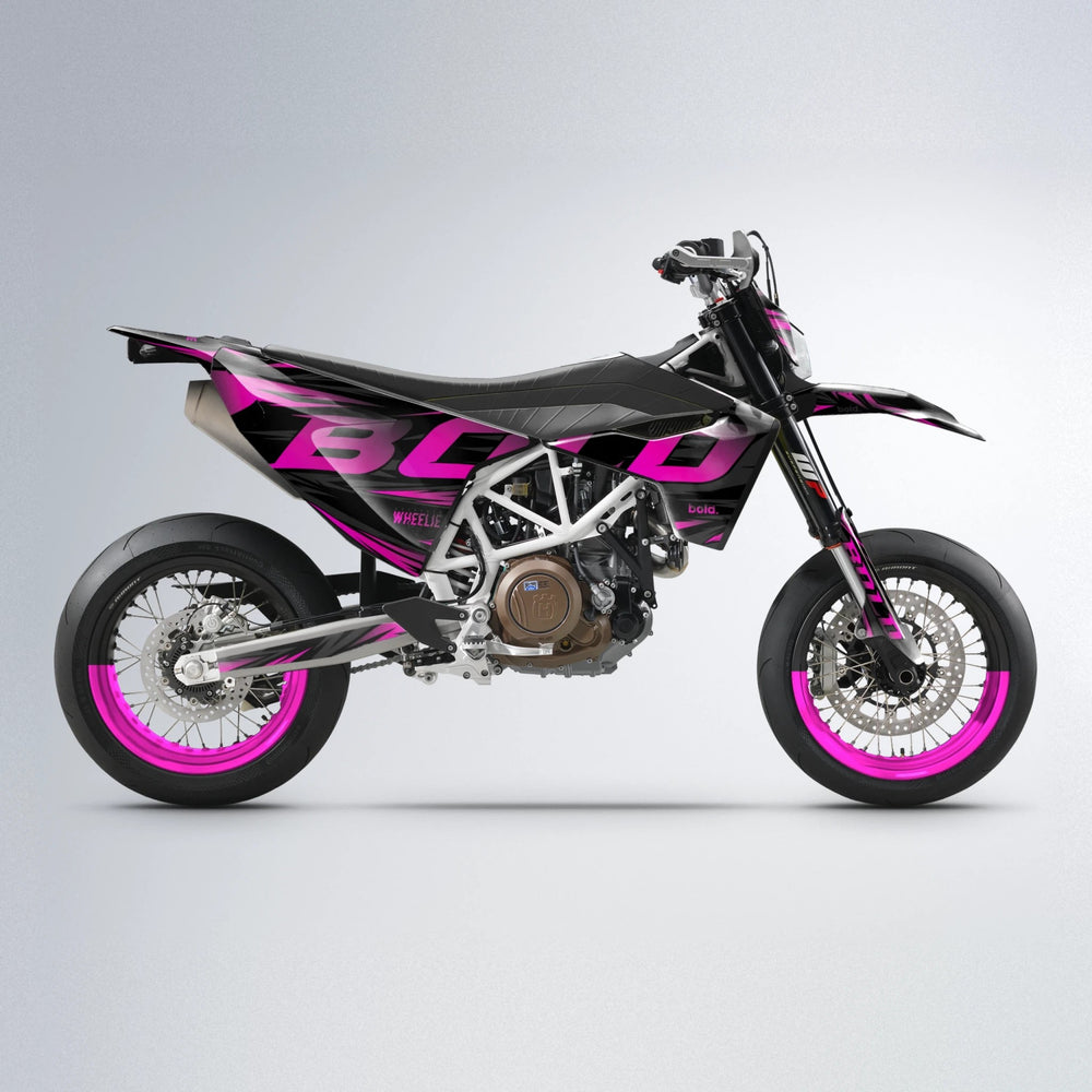 SLAUGHTER Husqvarna 701 supermoto graphics kit in Pink
