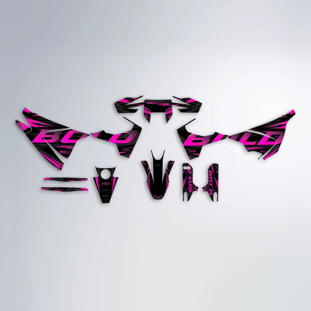 SLAUGHTER Husqvarna 701 graphics kit parts layout in Pink