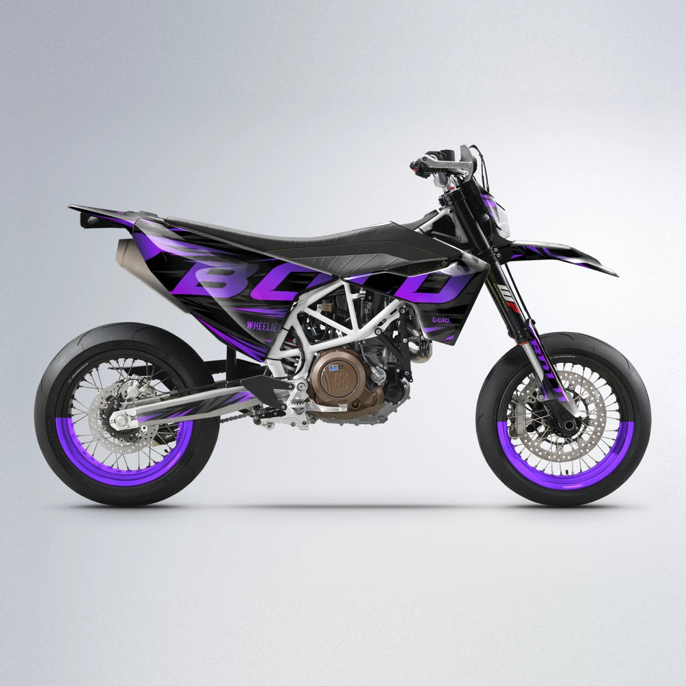 SLAUGHTER Husqvarna 701 supermoto graphics kit in Purple