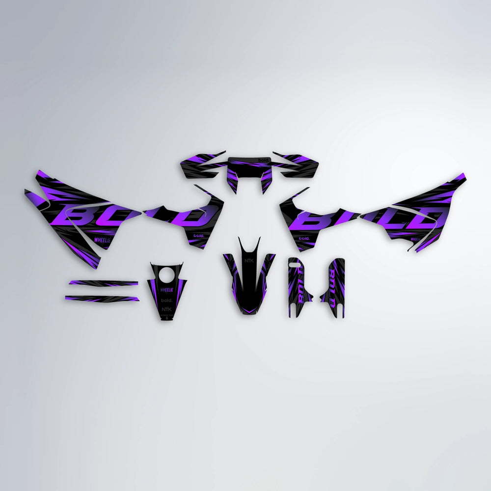 SLAUGHTER Husqvarna 701 graphics kit parts layout in Purple