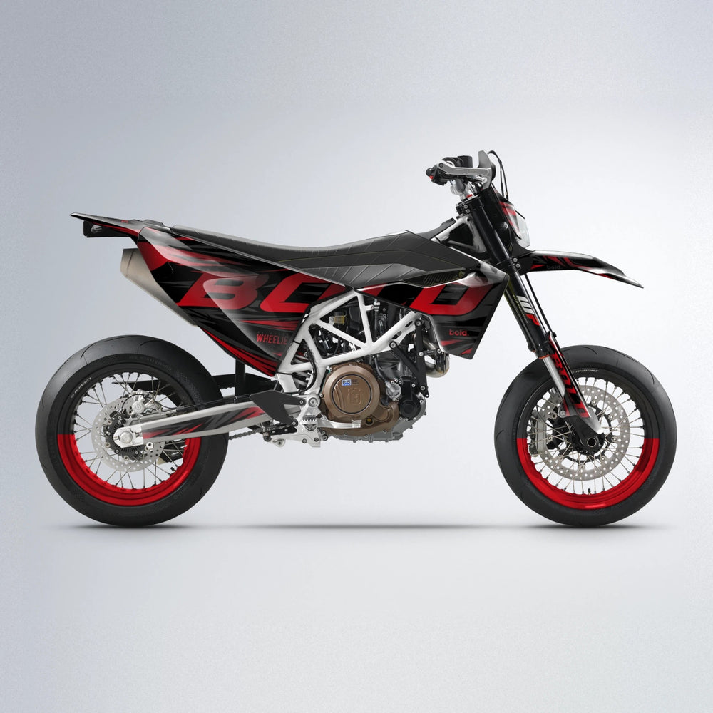 SLAUGHTER Husqvarna 701 supermoto graphics kit in Red