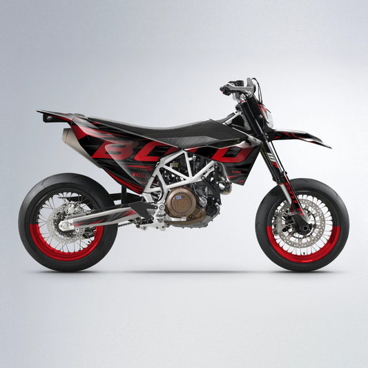 SLAUGHTER Husqvarna 701 supermoto graphics kit in Red