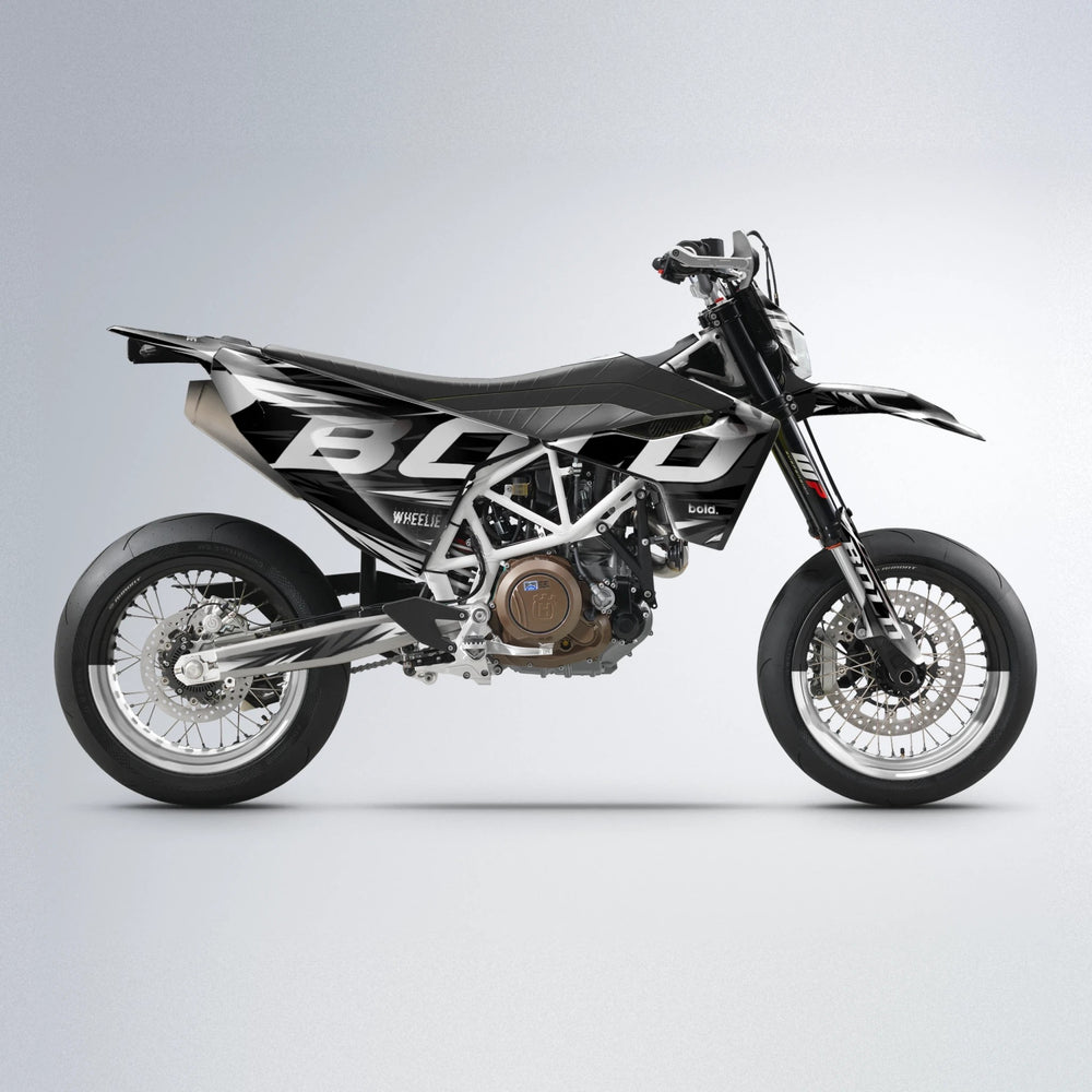 SLAUGHTER Husqvarna 701 supermoto graphics kit in White