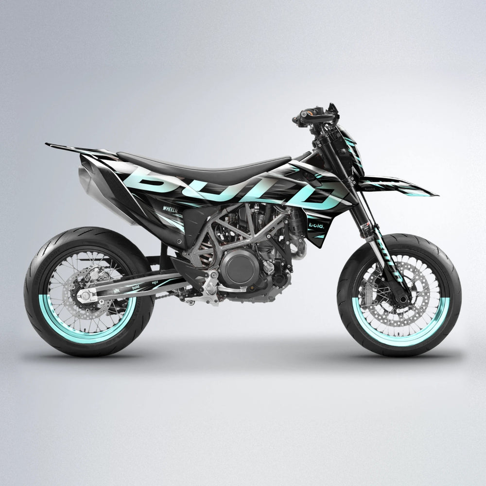 SLAUGHTER KTM SMC 690 supermoto graphics kit in Mint