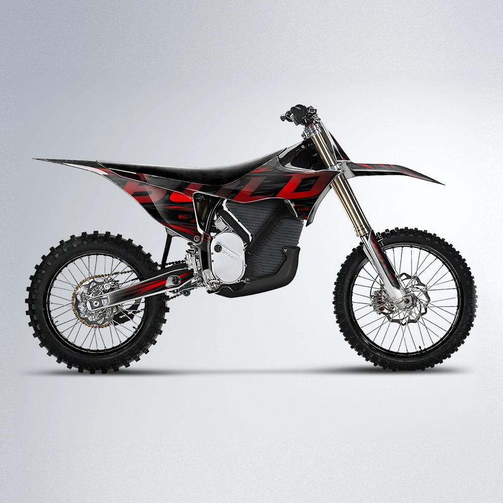 SLAUGHTER Stark Varg MX motocross graphics kit in Black & Red