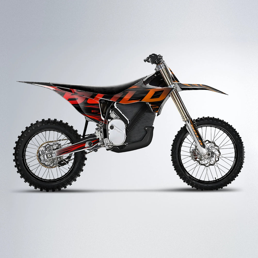 SLAUGHTER Stark Varg MX motocross graphics kit in Red & Orange