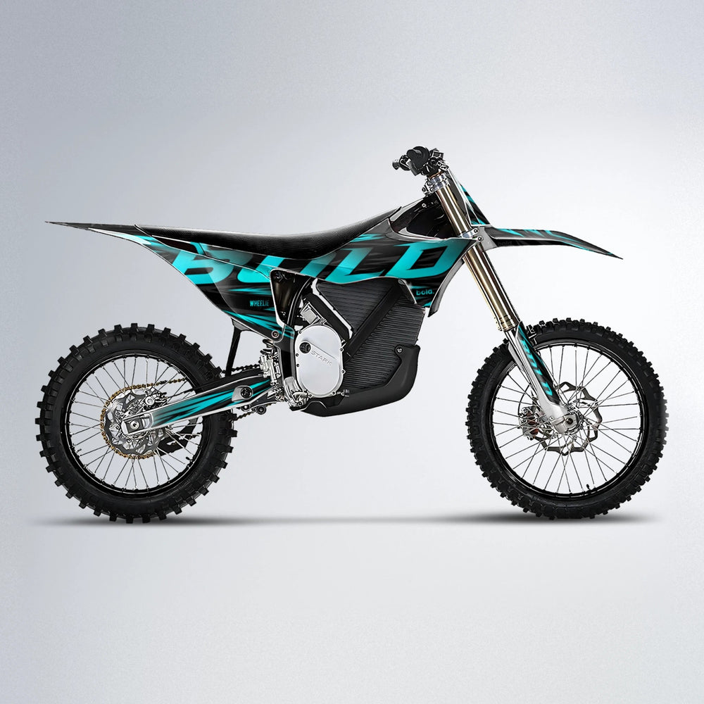 SLAUGHTER Stark Varg MX motocross graphics kit in Teal