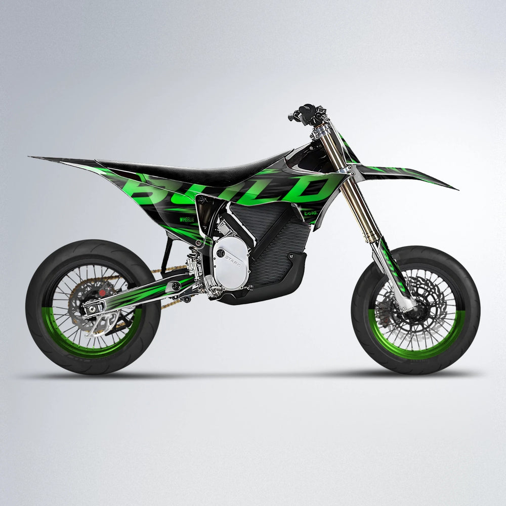 SLAUGHTER Stark Varg SM supermoto graphics kit in Green