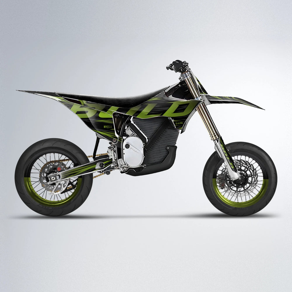 SLAUGHTER Stark Varg SM supermoto graphics kit in Olive