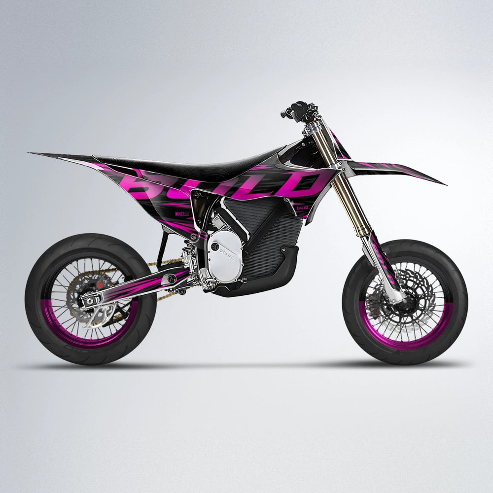 SLAUGHTER Stark Varg SM supermoto graphics kit in Pink