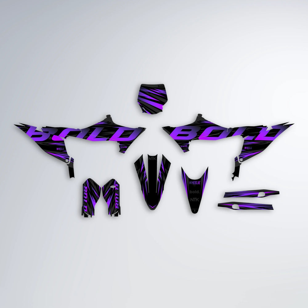 SLAUGHTER Stark Varg SM graphics kit parts layout in Purple