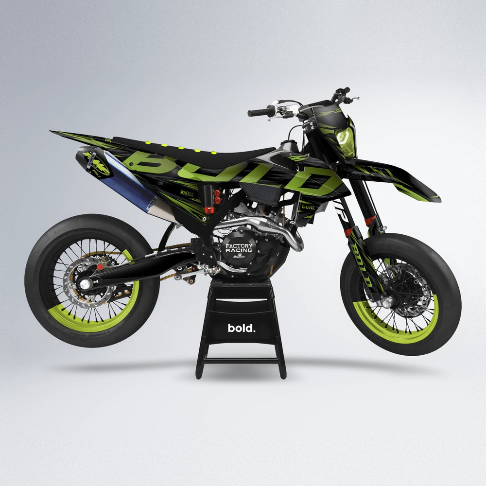 SLAUGHTER supermoto graphics kit in Olive