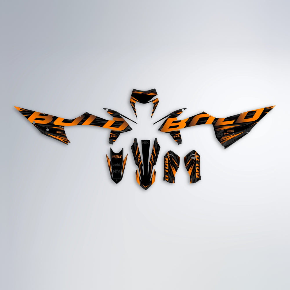 SLAUGHTER graphics kit parts layout in Orange