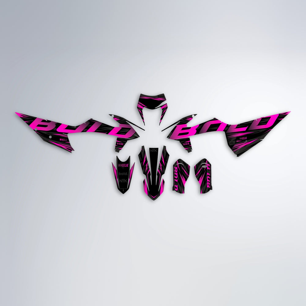 SLAUGHTER graphics kit parts layout in Pink