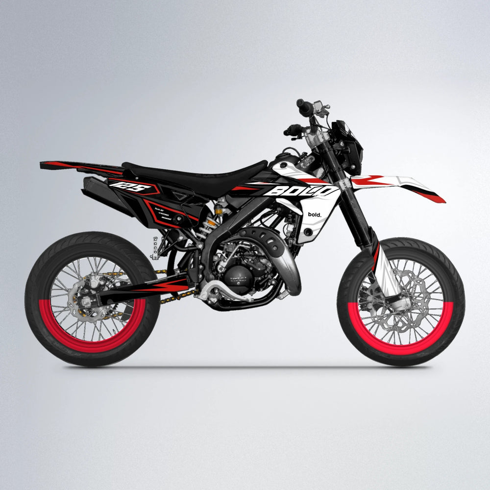SPLIT Rieju MRT supermoto graphics kit in Red