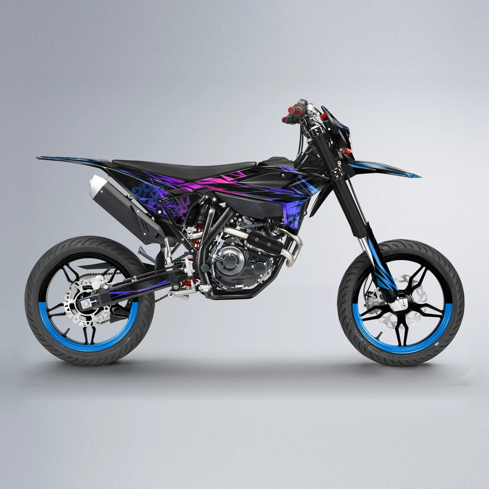 STATESIDE Beta supermoto graphics kit in Blue Purple Fade