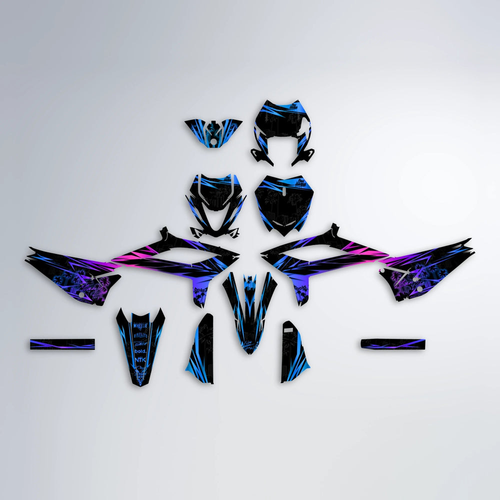 STATESIDE Beta graphics kit parts layout in Blue Purple Fade