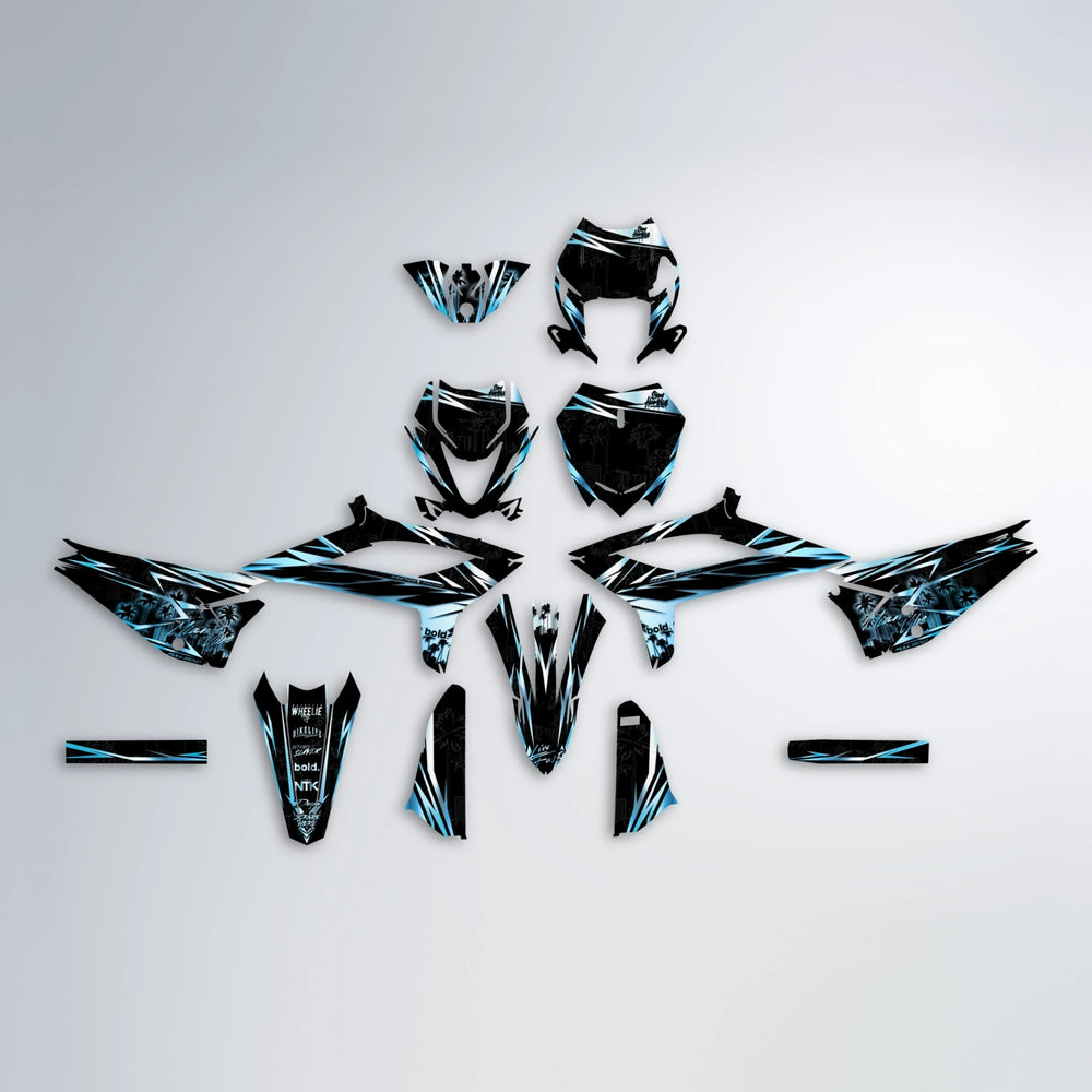 STATESIDE Beta graphics kit parts layout in Light Blue & White