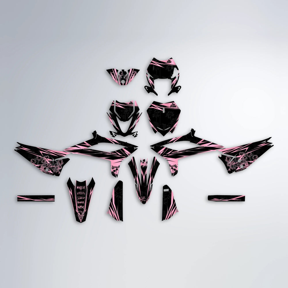 STATESIDE Beta graphics kit parts layout in Sakura Pink