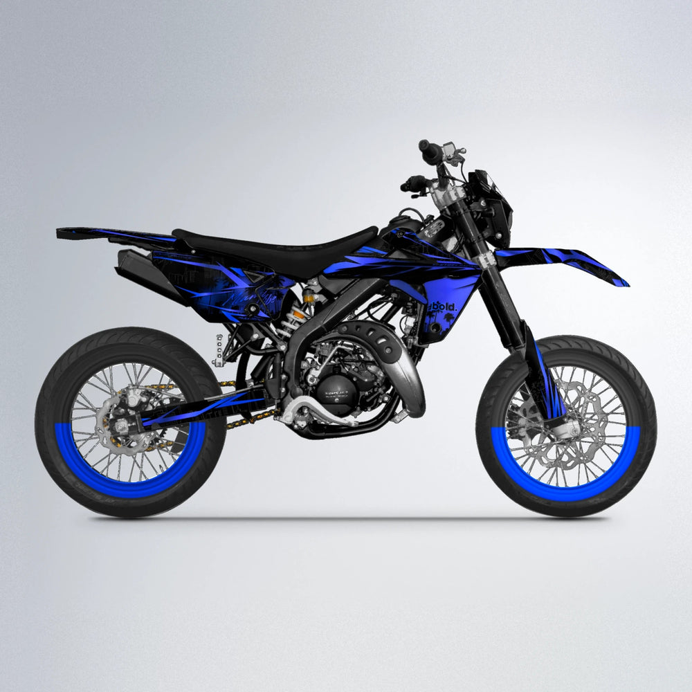 STATESIDE Rieju MRT supermoto graphics kit in Blue