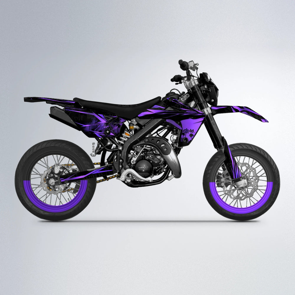 STATESIDE Rieju MRT supermoto graphics kit in Purple