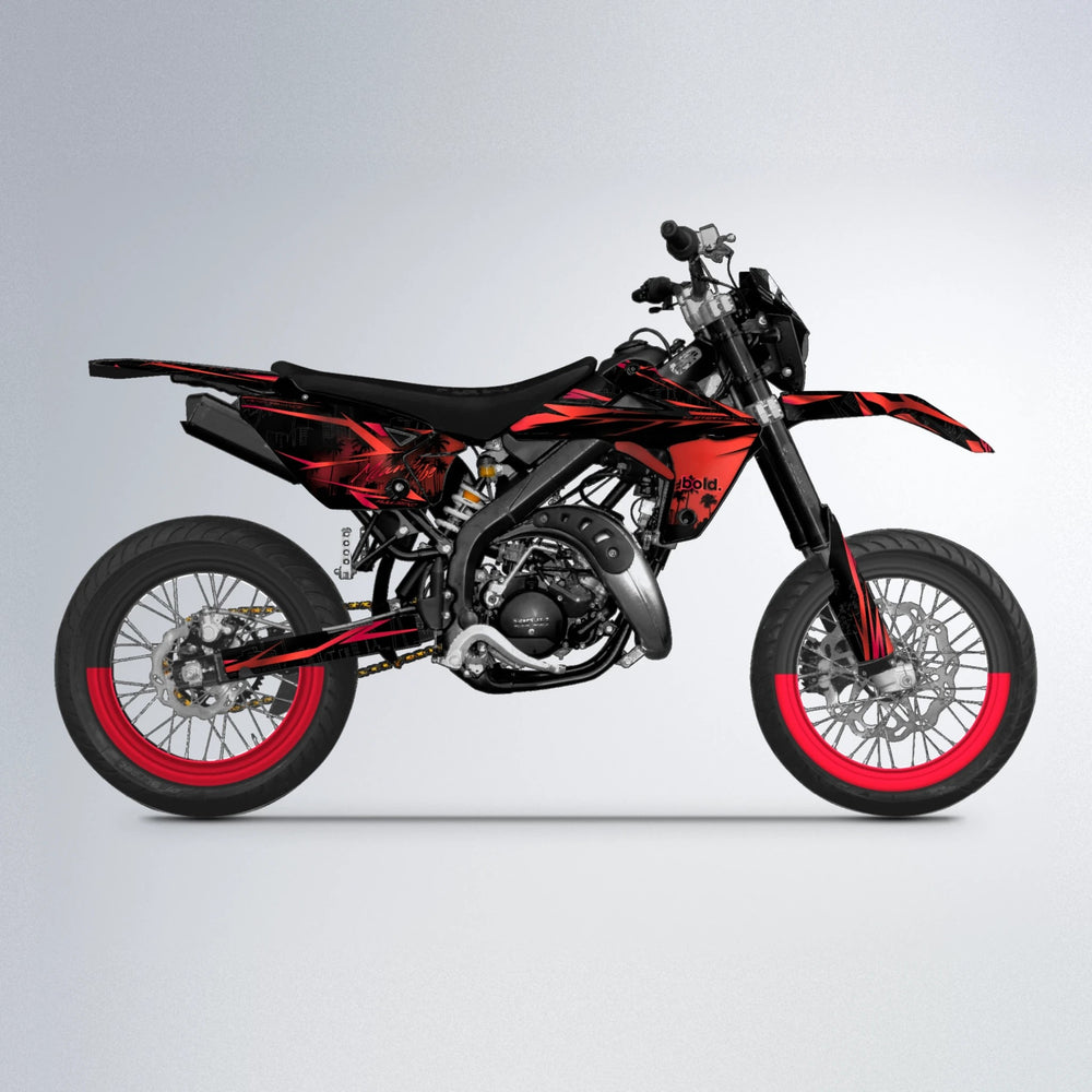 STATESIDE Rieju MRT supermoto graphics kit in Red