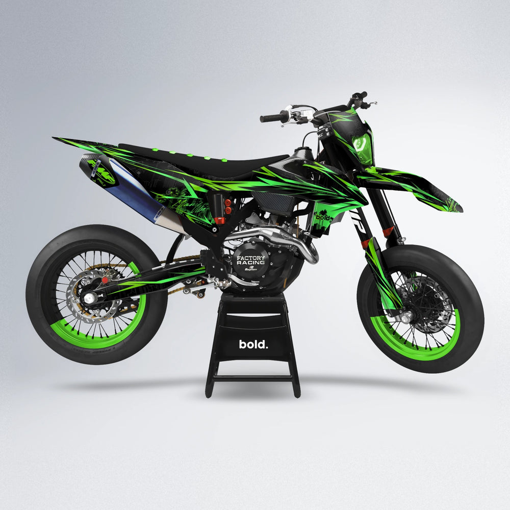STATESIDE supermoto graphics kit in Green