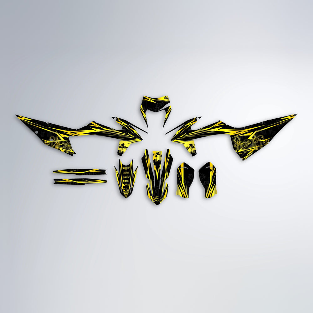 STATESIDE graphics kit parts layout in Yellow