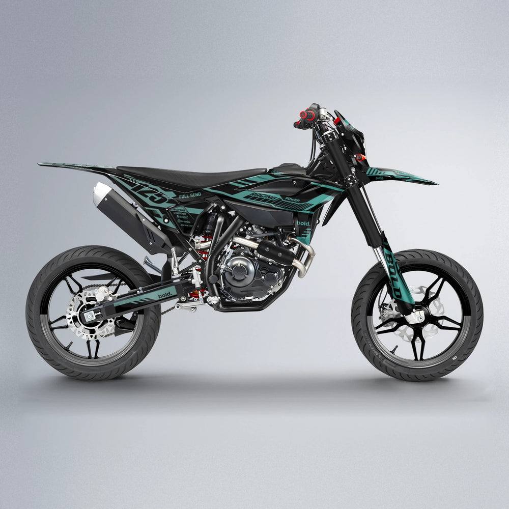 STEALTH Beta supermoto graphics kit in Mint