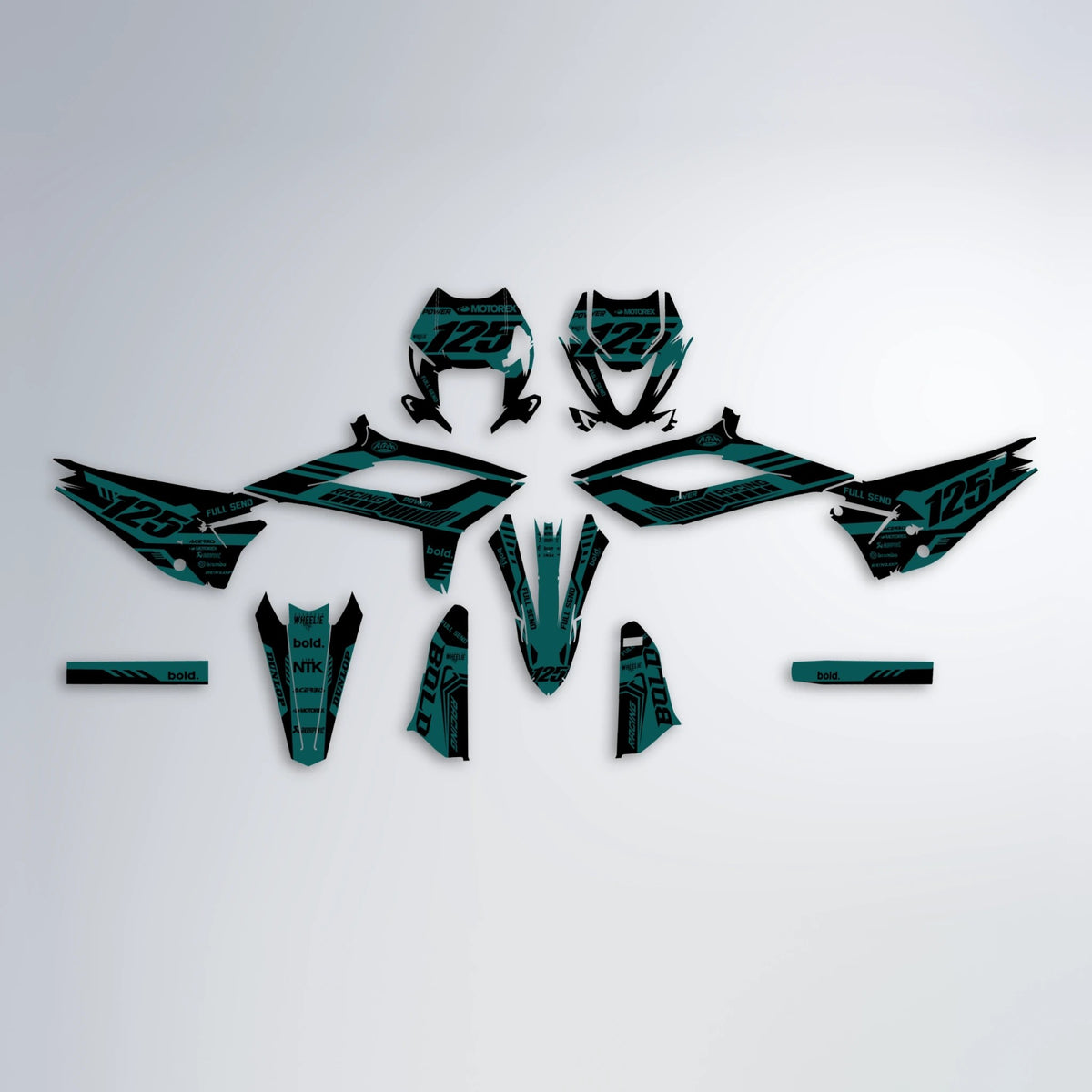 STEALTH Graphics Kit for Beta RR 125 LC & RR 50 – Supermoto Dekor