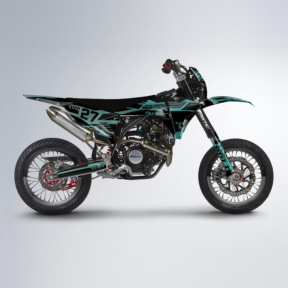 STEALTH Fantic supermoto graphics kit in Mint