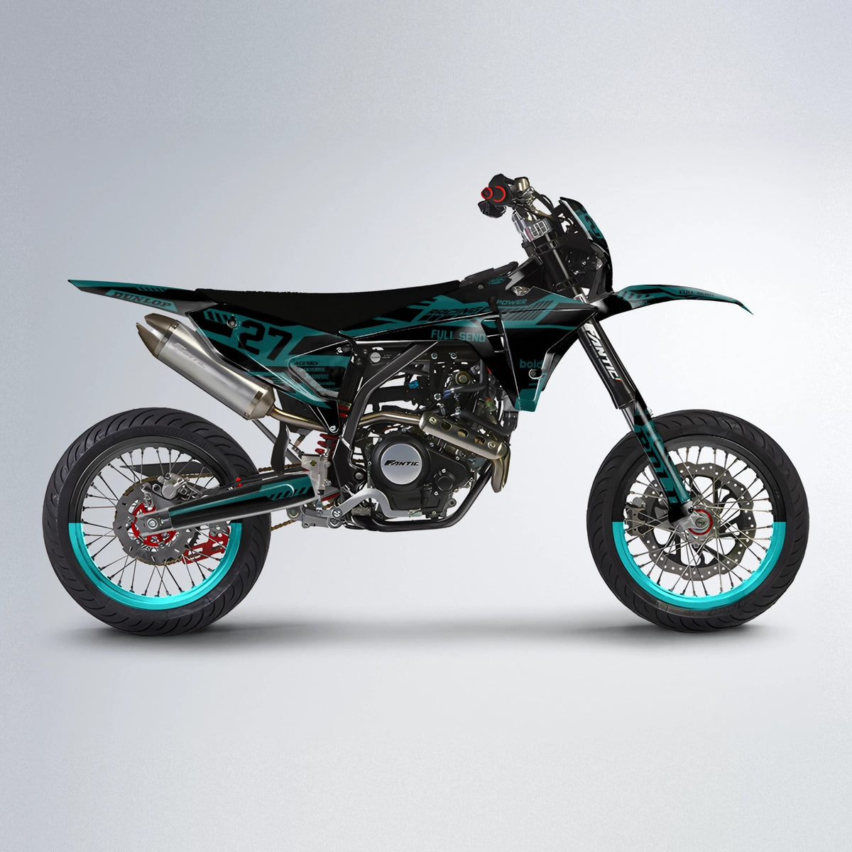 STEALTH Graphics Kit for Fantic XM/XMF 2023-2024 – Supermoto Dekor