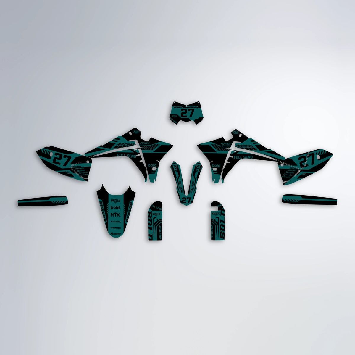 STEALTH Graphics Kit for Fantic XM/XMF 2023-2024 – Supermoto Dekor
