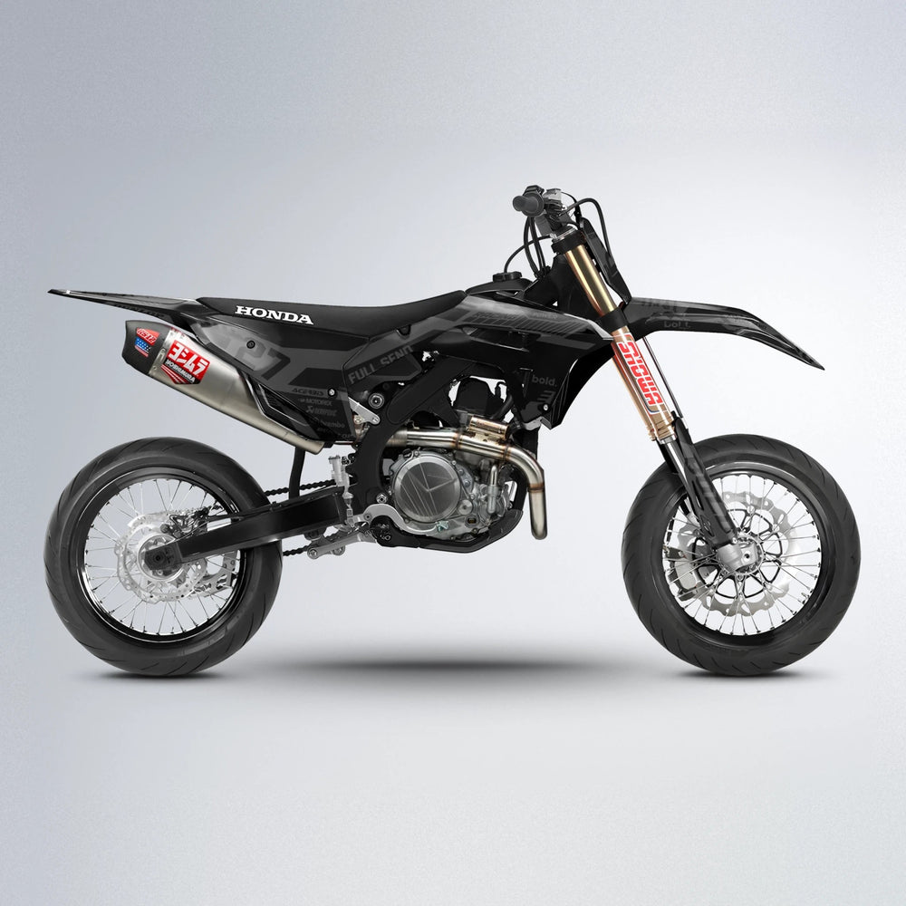 STEALTH Honda supermoto graphics kit in Custom Colour