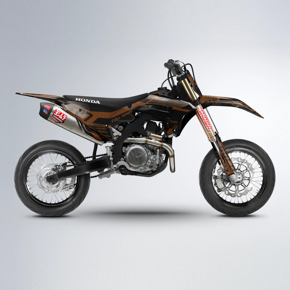 STEALTH Honda supermoto graphics kit in Orange