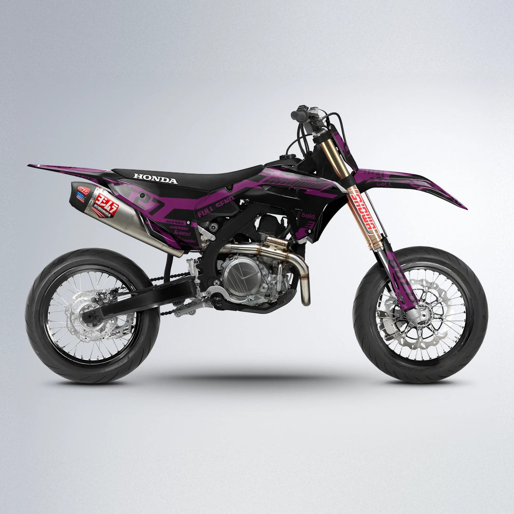 STEALTH Honda supermoto graphics kit in Pink