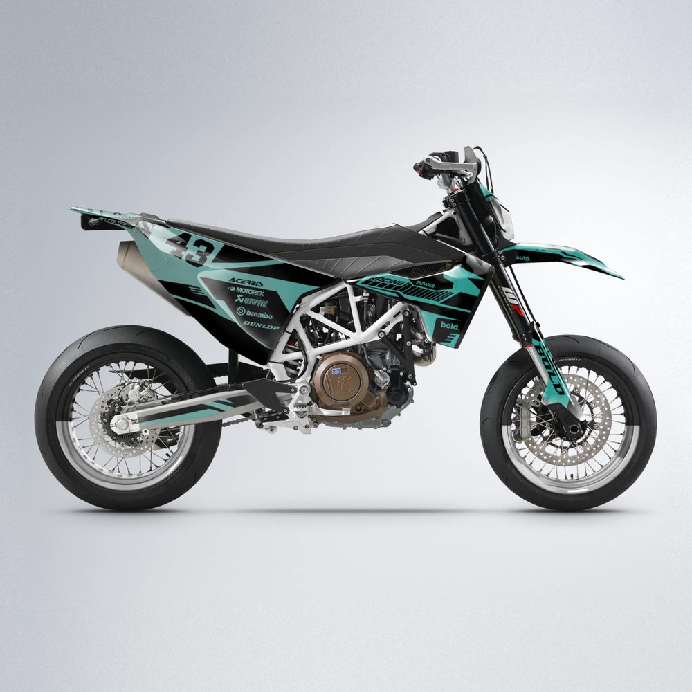 STEALTH Husqvarna 701 supermoto graphics kit in Mint